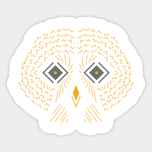 Owl art. Sticker